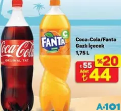 COCA COLA/FANTA GAZLI İÇECEK 1,75 L